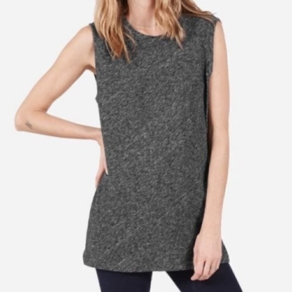 Everlane The Sweater Muscle Tank Gray, Size L